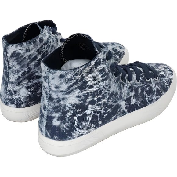Sun Stone Mesa Tie-Dye High-Top Sneakers Lace-Up Blue Men's US 12 - Picture 3 of 6